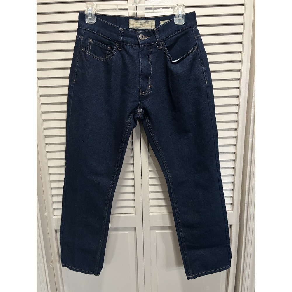 Vintage Genes 1891 Slim Straight Dark Wash Denim‎ Jeans 32x30 (26x26)EUC